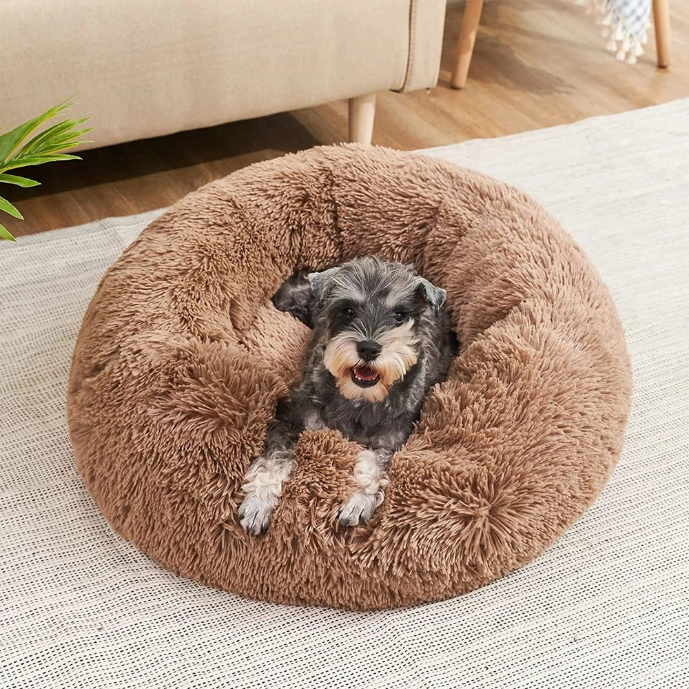 Coussin apaisant déhoussable pour chien et panier lit