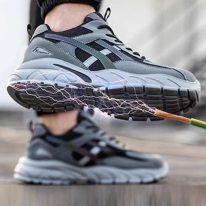 Chaussures de sécurité à semelle résistante à la pénétration gris