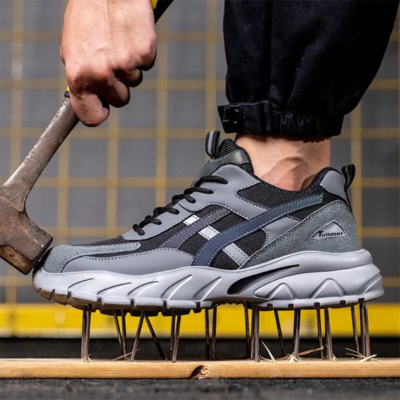 Chaussures de sécurité à semelle résistante à la pénétration gris