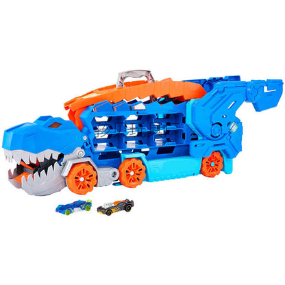 Camion jouet transport de dinosaures avec circuits de course