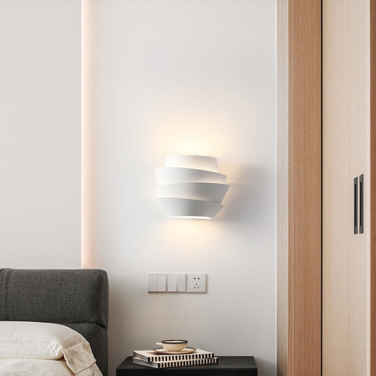 Applique murale scandinave à double éclairage en fer