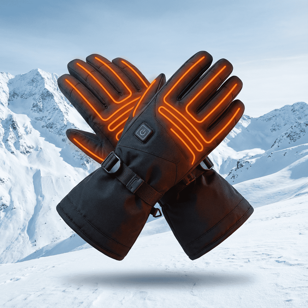 Gants chauffants rechargeables à batterie intégrée