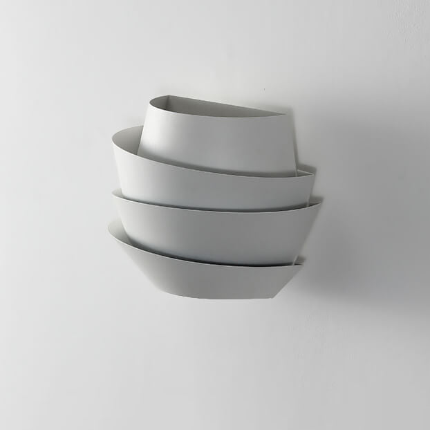 Applique murale scandinave à double éclairage en fer