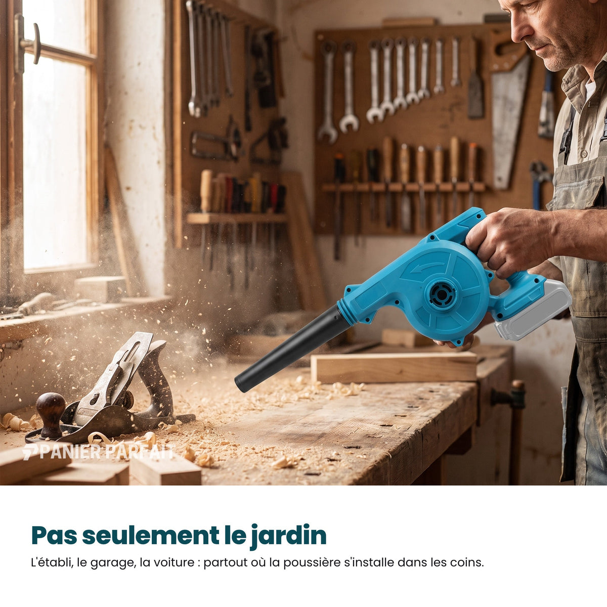 Souffleur aspirateur électrique sans fil 2 en 1 rechargeable