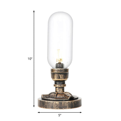 Lampe de table moderne à design industriel en métal