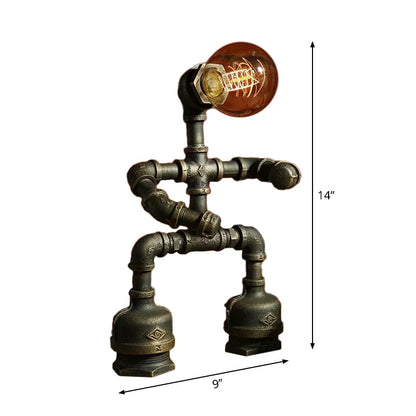 Lampe de table design robot moderne LED