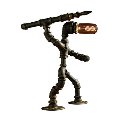 Lampe de table design robot moderne LED
