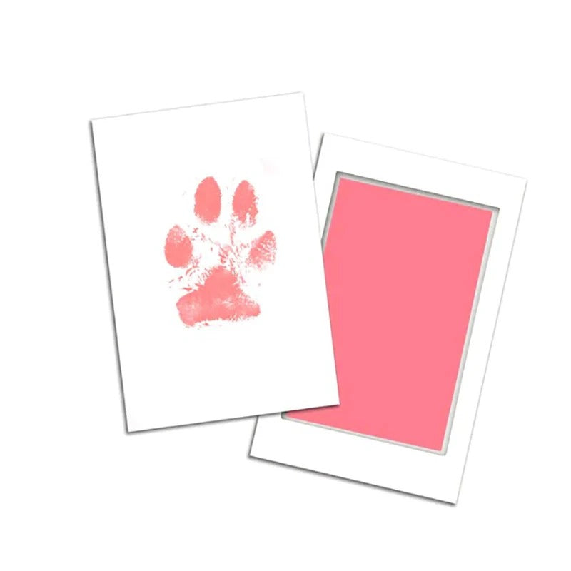 Cadre photo souvenir en bois pour empreinte d'animaux