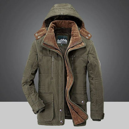 Veste d'hiver isolante à capuche ajustable