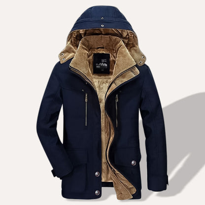 Veste d'hiver isolante à capuche ajustable