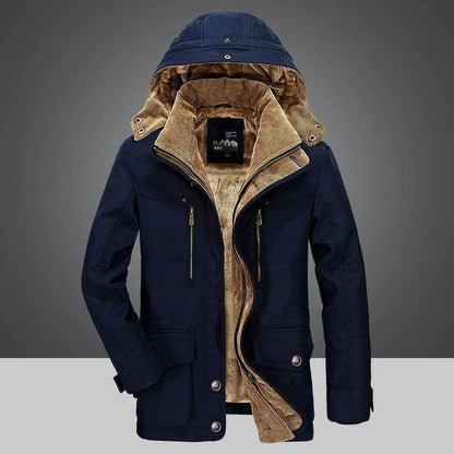 Veste d'hiver isolante à capuche ajustable