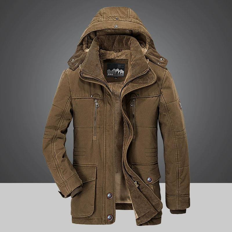 Veste d'hiver isolante à capuche ajustable