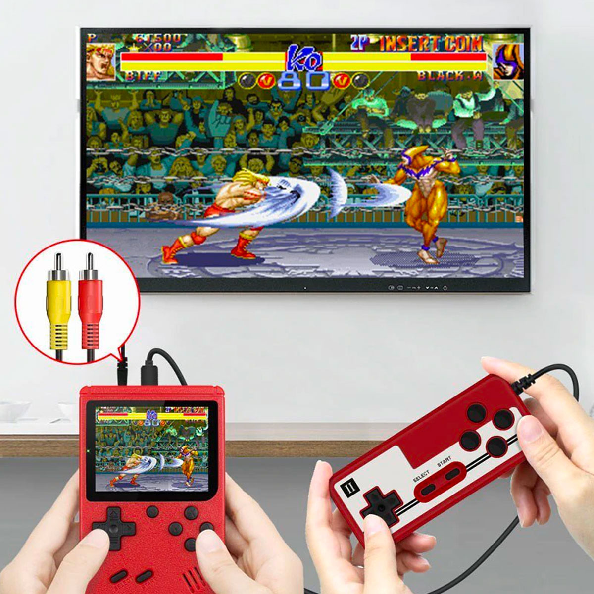 Console de jeu rétro portable 400 jeux intégrés