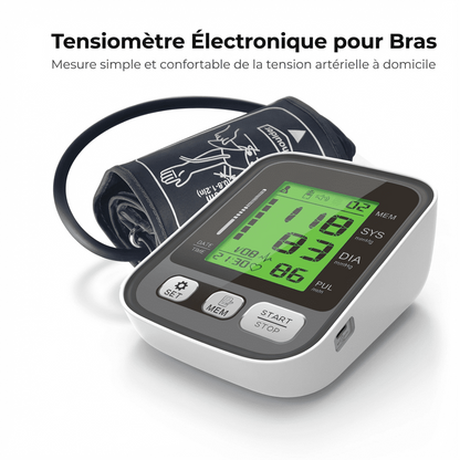 Tensiomètre électronique bras précis et facile d’utilisation
