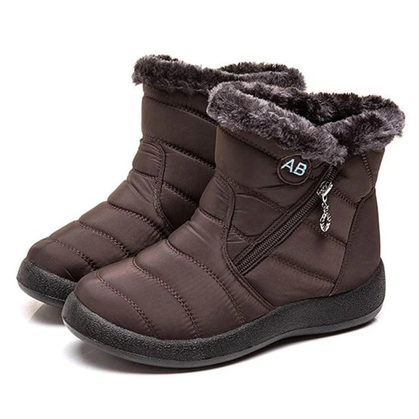 Bottes imperméables antidérapantes à doublure fourrure