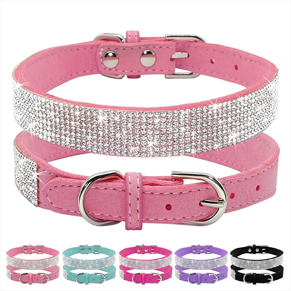 Collier élégant à paillettes et cristaux