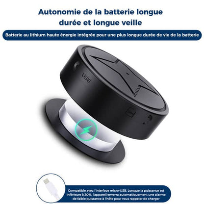 Mini traqueur GPS portable avec micro intégré et suivi en temps réel