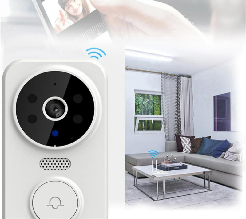Sonnette sans fil intelligente avec caméra HD et détection motion