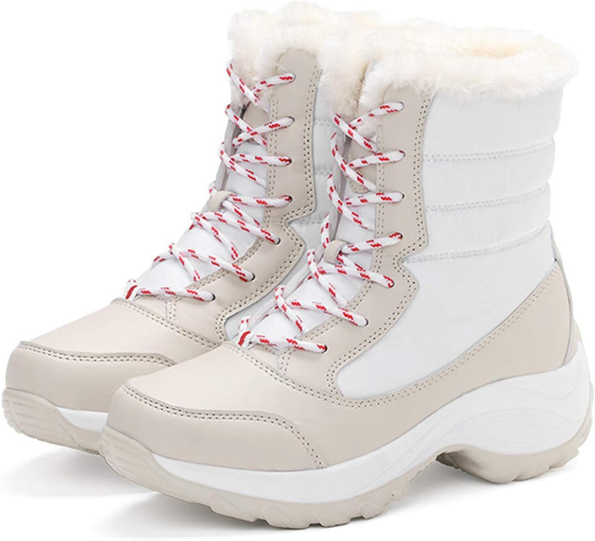 Bottine imperméable à talon compensé classique