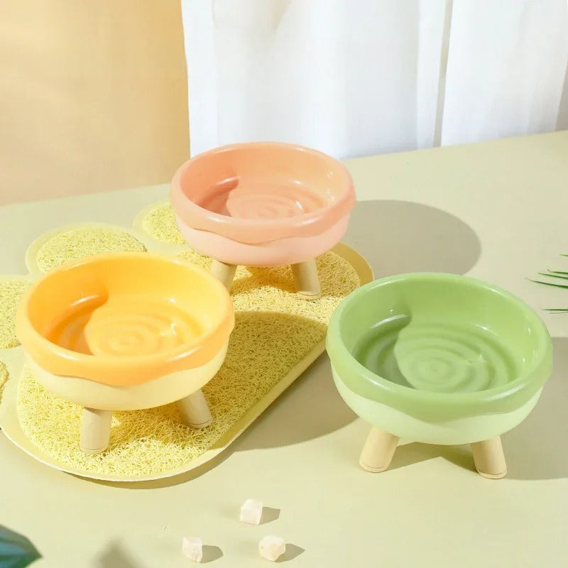 Gamelle ronde en acier inoxydable pour animaux