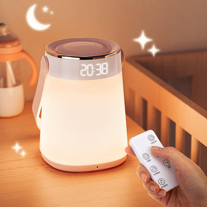 Veilleuse LED rechargeable à affichage heure et température