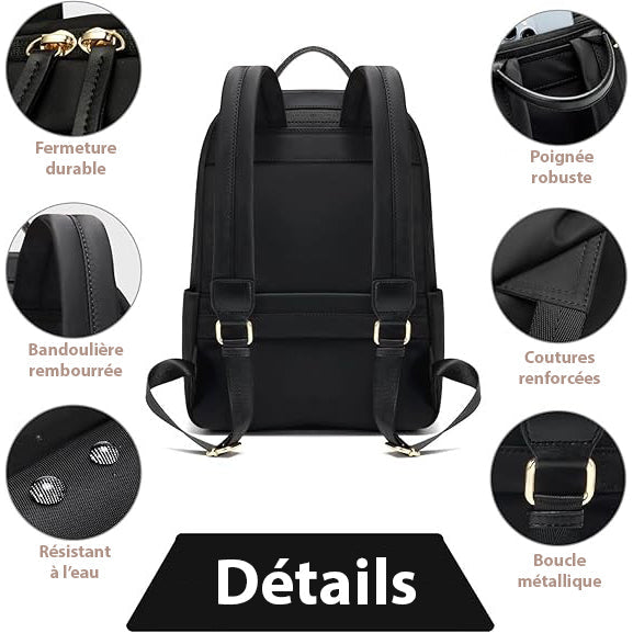Sac à dos ordinateur portable léger compartiment rembourré