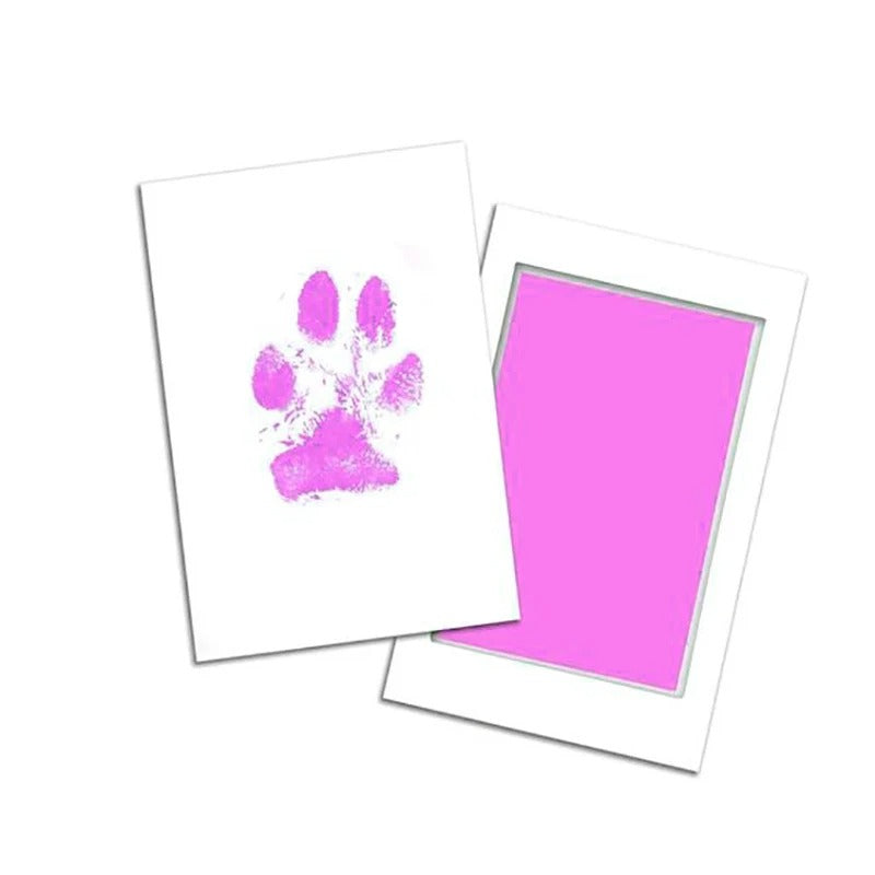 Cadre photo souvenir en bois pour empreinte d'animaux