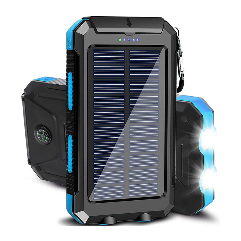Batterie externe portable avec chargeur solaire USB
