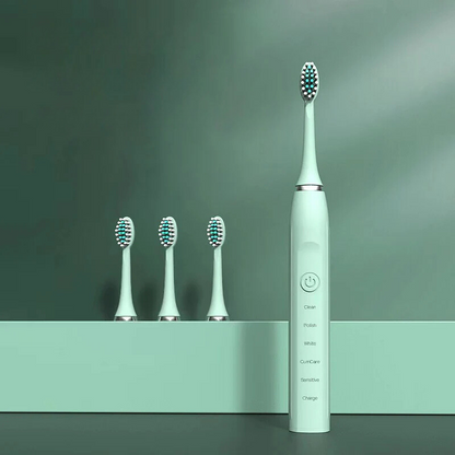 CleanFlex™ – Brosse à Dents Sonique Non-Rechargeable Élimination de Plaque
