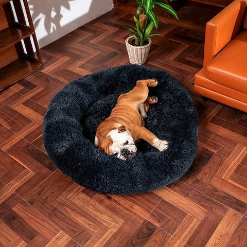 Coussin apaisant déhoussable pour chien et panier lit