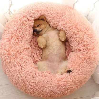 Coussin apaisant déhoussable pour chien et panier lit