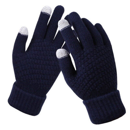 Gants tricotés légers à design élégant
