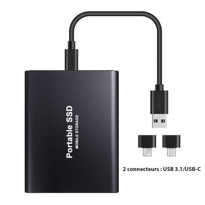 Disque Dur Externe Rapide et Compact - Stockage Portable de Grande Capacité