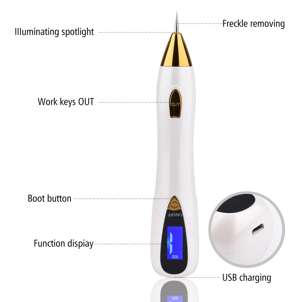 DermaClear Stylo pour l'Elimination des Grains de Beauté