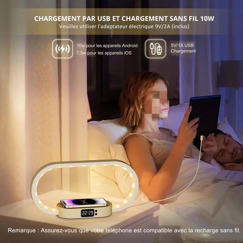Montre connectée élégante avec chargeur sans fil intégré