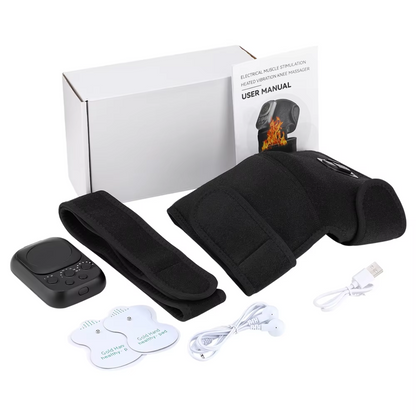 Genouillère Chauffante Massage EMS 60 °C – Batterie Longue Autonomie 5000 mAh