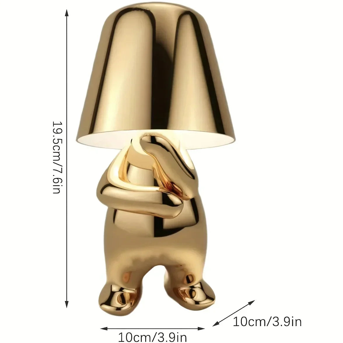 Lampe de Table Élégante en Or