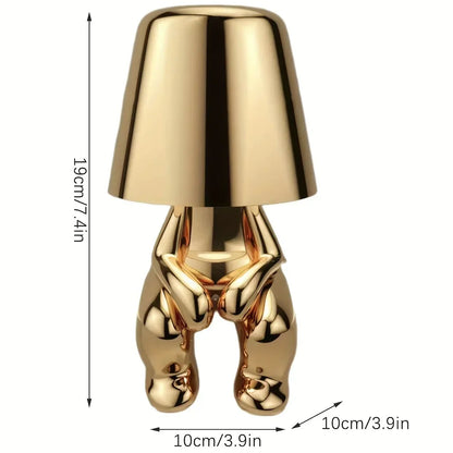 Lampe de table décorative en résine statuaire