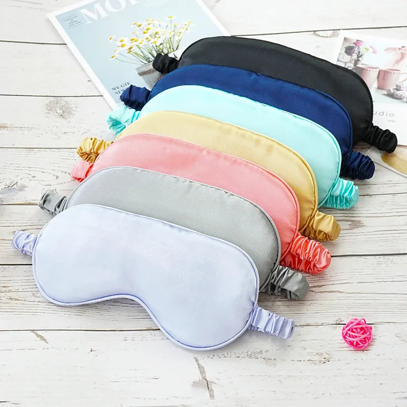 Masque de sommeil doux imitation soie confortable