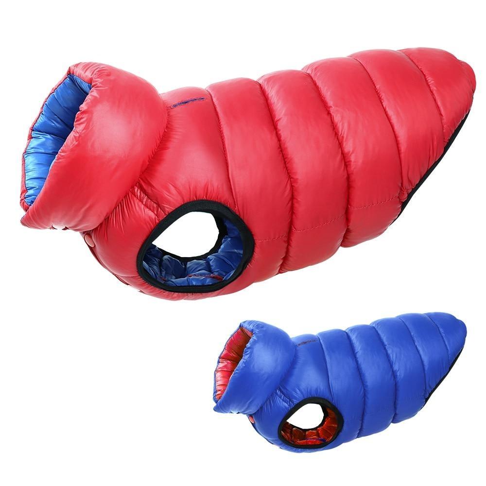 Manteau imperméable réversible pour chien léger