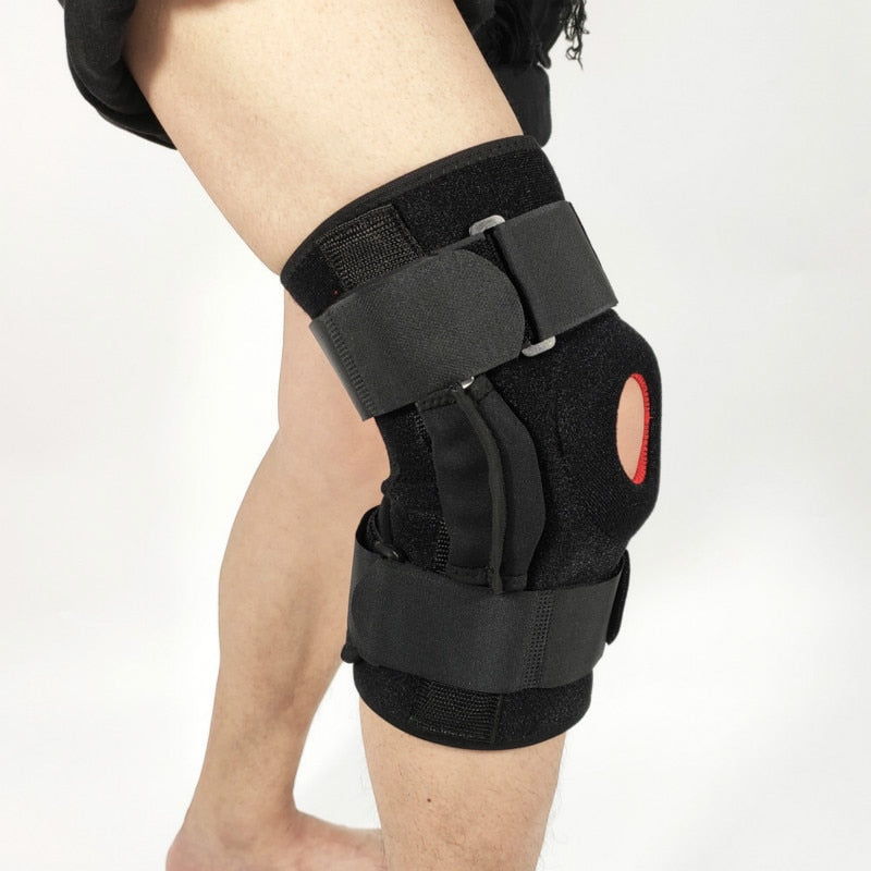 Genouillère de maintien réglable en tissu élastique