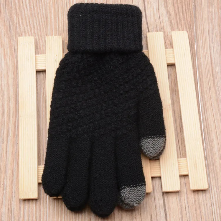 Gants tricotés légers à design élégant
