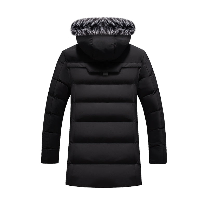 Manteau d'hiver chaud à capuche en fourrure synthétique