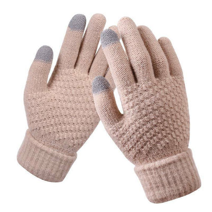 Gants tricotés légers à design élégant