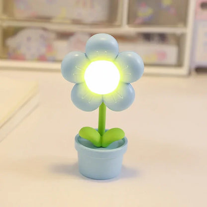 Lampe de table décorative forme fleur compacte