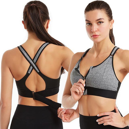 Brassière de sport réglable en tissu confortable