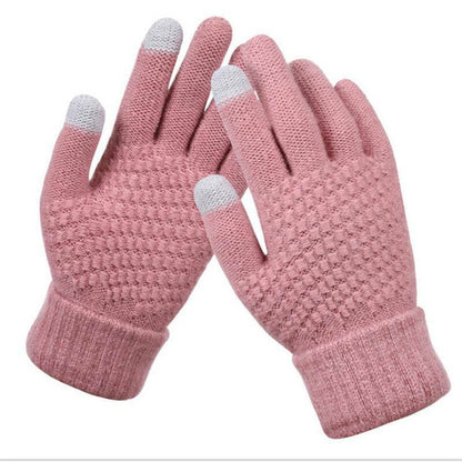 Gants tricotés légers à design élégant