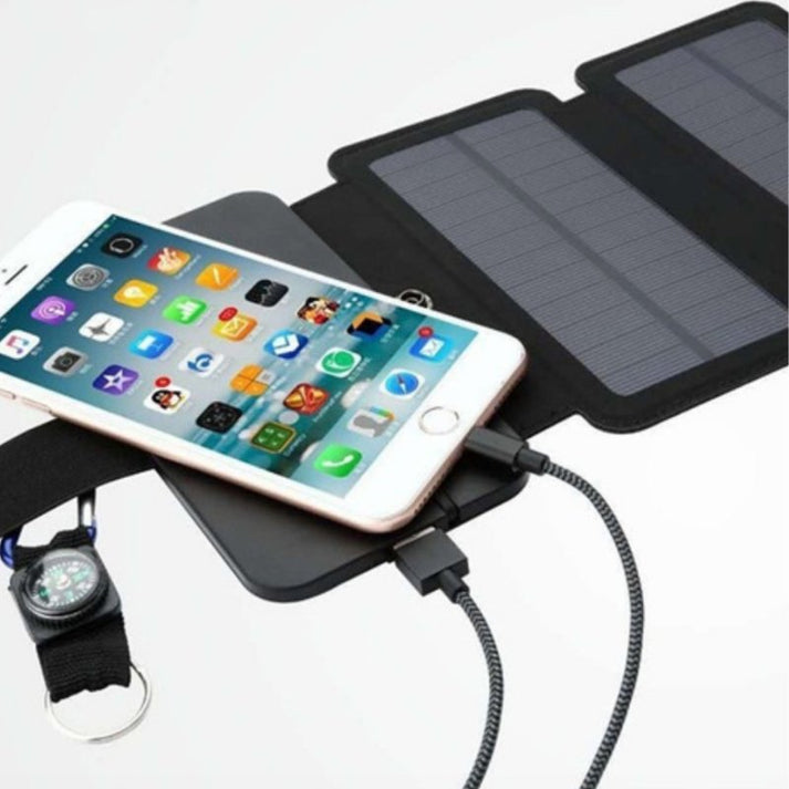 Panneau solaire portable pliable pour trekking et randonnée