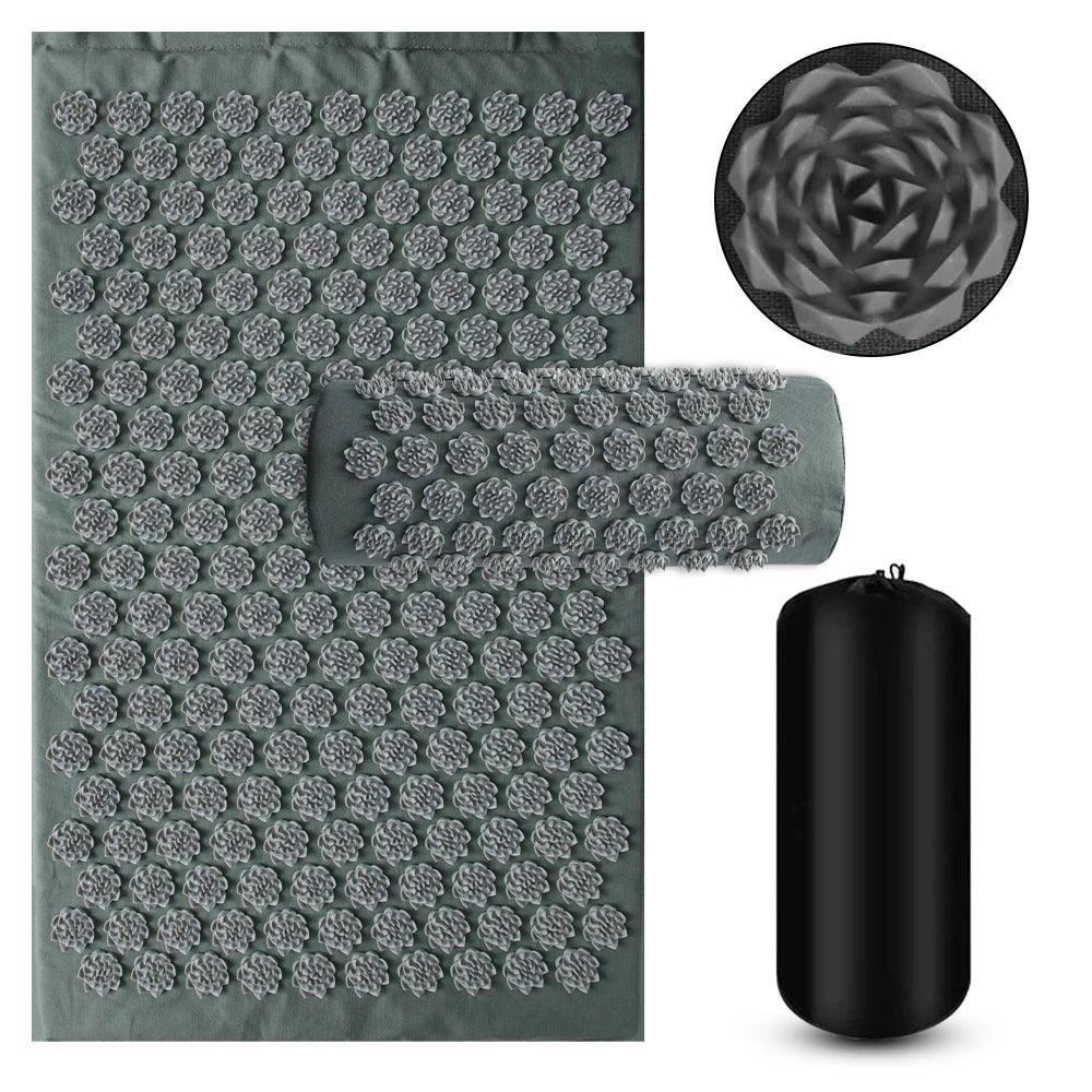 Tapis d'acupression relaxant à picots pour massage shiatsu