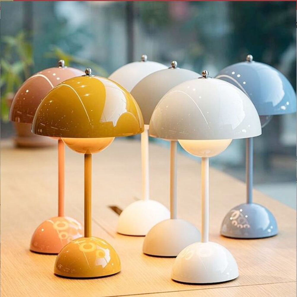 Lampe de chevet sans fil à LED design pot de fleurs